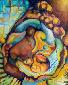 Acrylic & Oil on Canvas - 2015, Asheville,NC 16"x20"