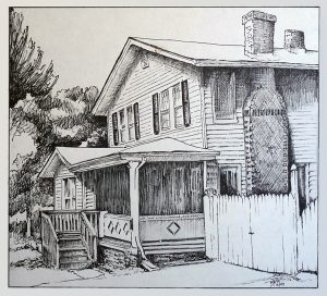 12/99 Asheville, NC Pencil & Pen and Ink 9"x7.5"