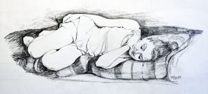 Pencil Drawing = aprox 12"x6" 3/23/89 Bell FL