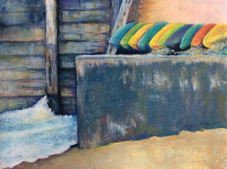 beached oil on canvas artist rosemarie k robuck