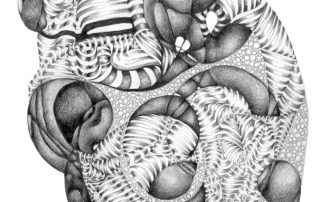 metanoia series abstract entitled arabesque II artist Rosemarie K. Robuck