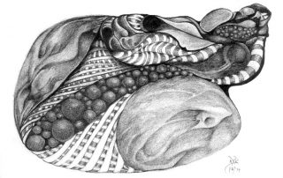 metanoia series abstract entitled hokem artist Rosemarie K. Robuck