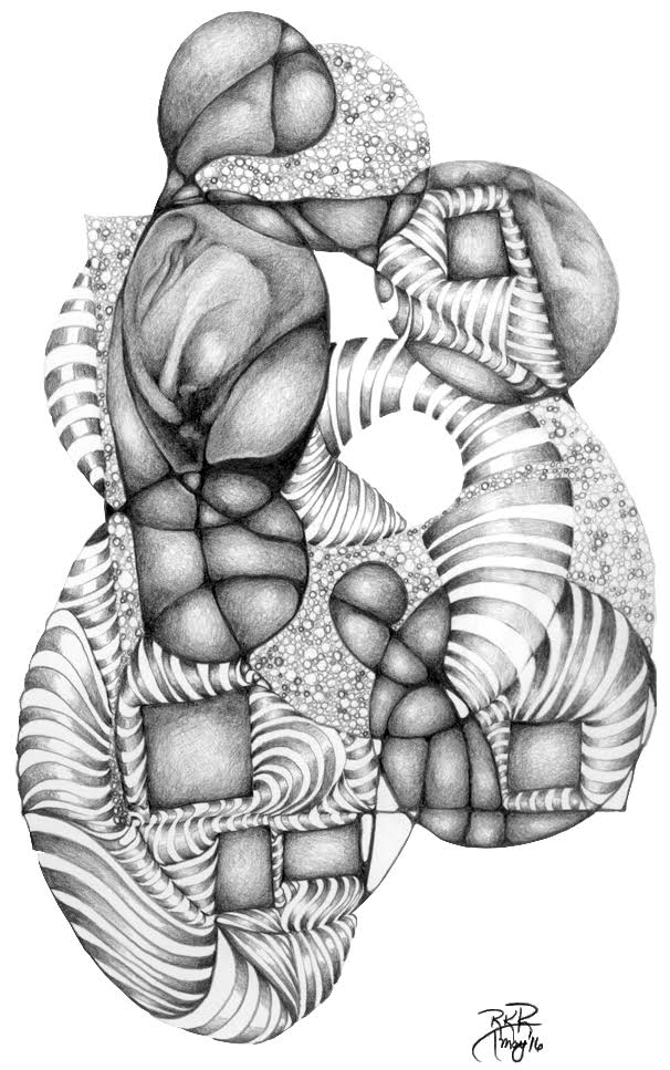 metanoia series abstract entitled arabesque I artist Rosemarie K. Robuck